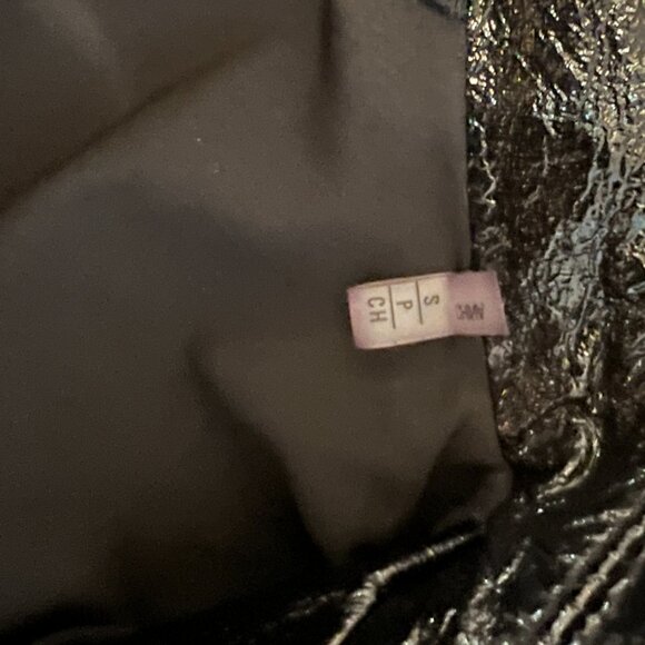 ELIE TAHARI Jacalyn Patent Leather Moto Jacket In Black - Picture 3 of 6